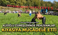 Alioğlu güreşlerinde pehlivanlar kıyasıya mücadele etti