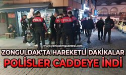 Zonguldak'ta hareketli dakikalar: Onlarca polis caddeye indi