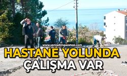 Hastane yolunda çalışma var