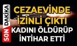 Cezaevinden izinli çıktı, kadını silahla öldürüp intihar etti