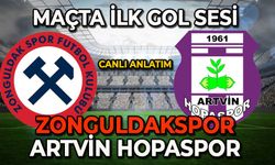 Zonguldakspor-Artvin Hopaspor maçında ilk gol sesi