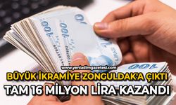 Büyük ikramiye Zonguldak'a çıktı: Tam 16 milyon lira kazandı