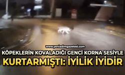 Köpeklerin kovaladığı genci korna sesiyle kurtarmıştı, "İyilik iyidir"