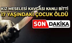 Kız meselesi kavgasında kan aktı:17 yaşındaki çocuk hayatını kaybetti