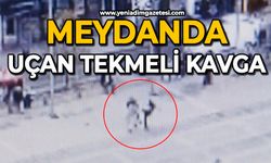Meydanda uçan tekmeli kavga