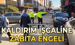 Zabıtadan şok denetim: Kaldırım işgaline izin vermediler