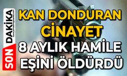 Kan donduran cinayet: 8 aylık hamile eşini öldürdü