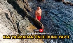 Kar yağmadan önce bunu yaptı