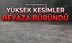 Yüksek kesimlerde kar yağışı etkili oldu