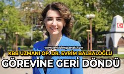 KBB Uzmanı Op. Dr. Evrim Balbaloğlu görevine geri döndü