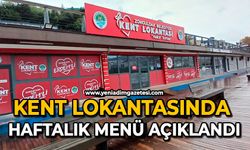 Kent lokantasında haftalık menü açıklandı