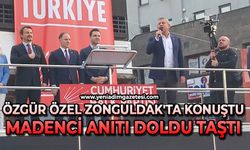 Özgür Özel Zonguldak'ta konuştu: Madenci Anıtı doldu taştı