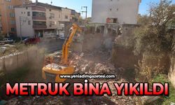 Metruk bina yıkıldı