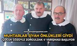 Muhtarlar siyah önlükleri giydi: 'Çocuk gözüyle Zonguldak 4' yarışması başlıyor
