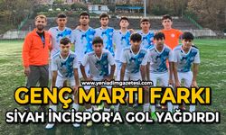 Genç Martı farkı: Siyah İncispor'a gol yağdırdı