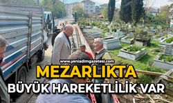 Mezarlıkta büyük hareketlilik var