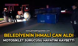 Belediyenin ihmali can aldı: Motosiklet sürücüsü hayatını kaybetti