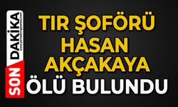 Tır şoförü Hasan Akçakaya aracının içerisinde ölü bulundu