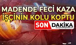 Madende feci kaza: İşçinin kolu koptu