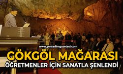 Gökgöl mağarası, öğretmenler için sanatla şenlendi