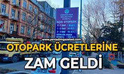 Otopark ücretlerine zam geldi