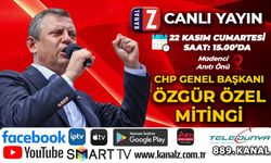 Özgür Özel mitingi 22 Kasım Cumartesi KANAL Z ekranlarında