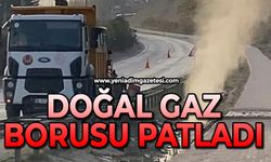 Doğal gaz borusu patladı