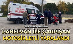 Panelvan ile çarpışan motosikletli yaralandı