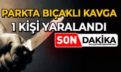 Parkta bıçaklı kavga: 1 kişi yaralandı