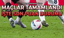 Maçlar tamamlandı: Son puan durumu