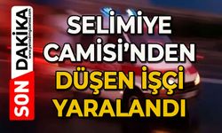 Selimiye Camisi'nden düşen işçi yaralandı