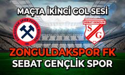 Zonguldakspor fk - Sebat Gençlik Spor karşılaşmasında ikinci gol sesi