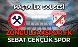 Zonguldakspor fk - Sebat Gençlik Spor karşılaşmasında ilk gol sesi