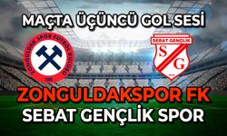 Zonguldakspor fk - Sebat Gençlik Spor karşılaşmasında üçüncü gol sesi