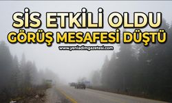 Sis nedeniyle görüş mesafesi düştü