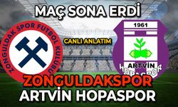 Zonguldakspor-Artvin Hopaspor maçı sona erdi