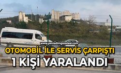 Otomobil ile servis çarpıştı: 1 kişi yaralandı