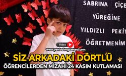 Siz arkadaki dörtlü: Öğrencilerden mizahi 24 Kasım kutlaması