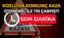 Kozlu'da korkunç kaza: Otomobil ile tır çarpıştı