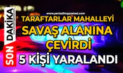 Taraftarlar mahalleyi savaş alanına çevirdi: 5 kişi yaralandı