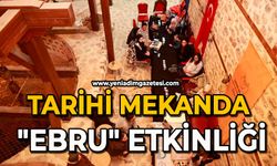 Tarihi mekanda "ebru" etkinliği