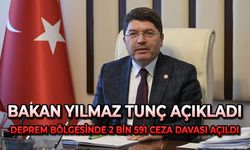 Bakan Yılmaz Tunç: "Deprem bölgesinde 2 bin 591 ceza davası açıldı"