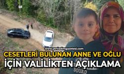 Cansız bedenleri bulunan anne ve oğlu için Valilikten açıklama geldi