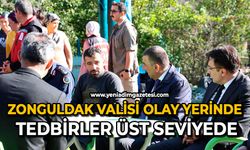 Zonguldak Valisi olay yerinde: Tedbirler üst seviyede