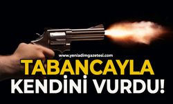 Tabancayla deneme atışı yaparken kazara kendini vurdu