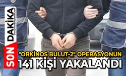 "Orkinos Bulut-2" operasyonu: 141 kişi yakalandı