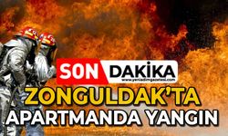 Zonguldak'ta apartmanda yangın