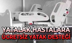 Yatalak hastalara ücretsiz yatak desteği