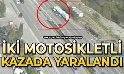 İki motosikletli kazada yaralandı