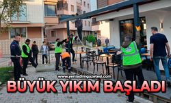 Büyük yıkım başladı